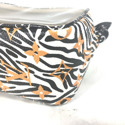 Louis Vuitton Shoulder Bag M67883 Leather Black Monogram Jungle Beach Porch Women