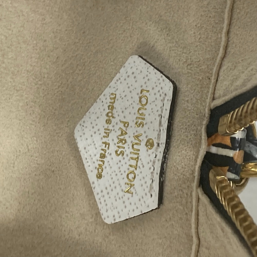 Louis Vuitton Shoulder Bag M67883 Leather Black Monogram Jungle Beach Porch Women