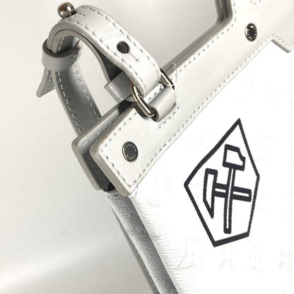 Louis Vuitton Tote Bag M44627 Monogram Canvas White Monogram White Flat Vertical Tote Mens