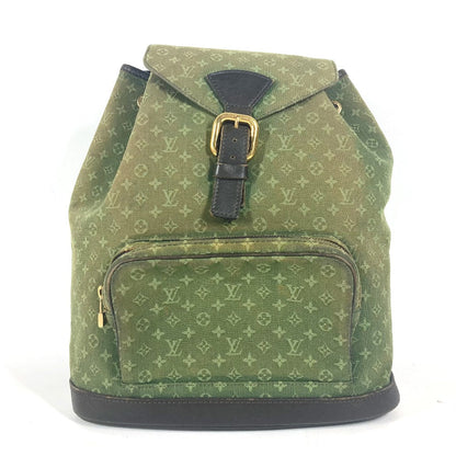 Louis Vuitton Backpack M92456 Monogram Mini Canvas Khaki Monogram Mini Montsouris Gm Unisex(Unisex)