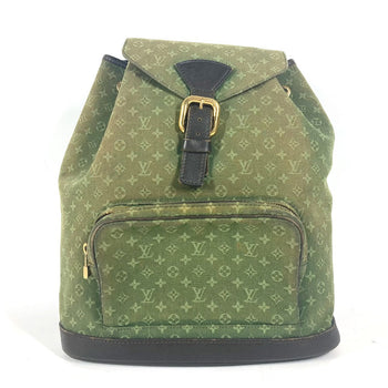 Louis Vuitton Backpack M92456 Monogram Mini Canvas Khaki Monogram Mini Montsouris Gm Unisex(Unisex)
