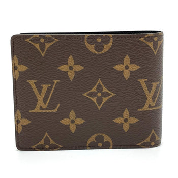 Louis Vuitton Folded Wallet Monogram Canvas Brown Animal Monogram Portefeuille Slender Nm Mens