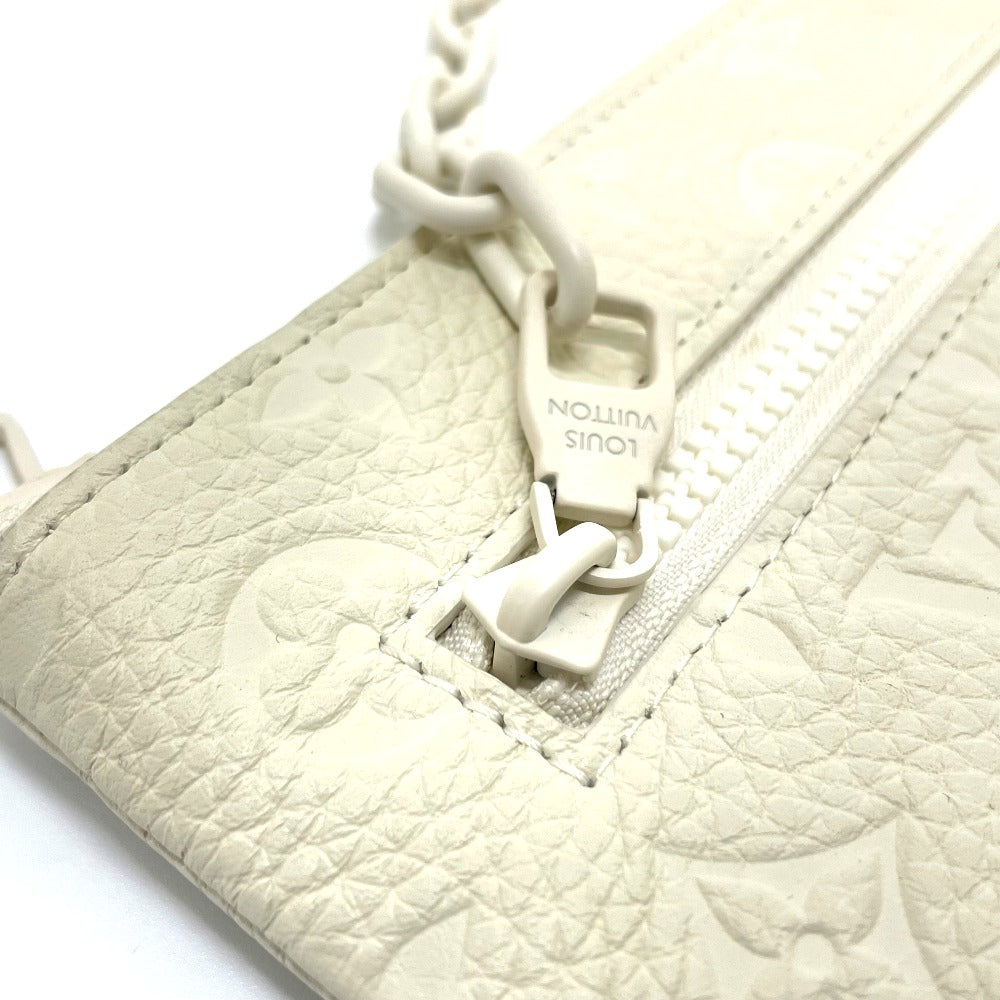 Louis Vuitton Clutch Bag M67462 Taurillon Clemence White Taurillon Clemence Monogram Pochette A4