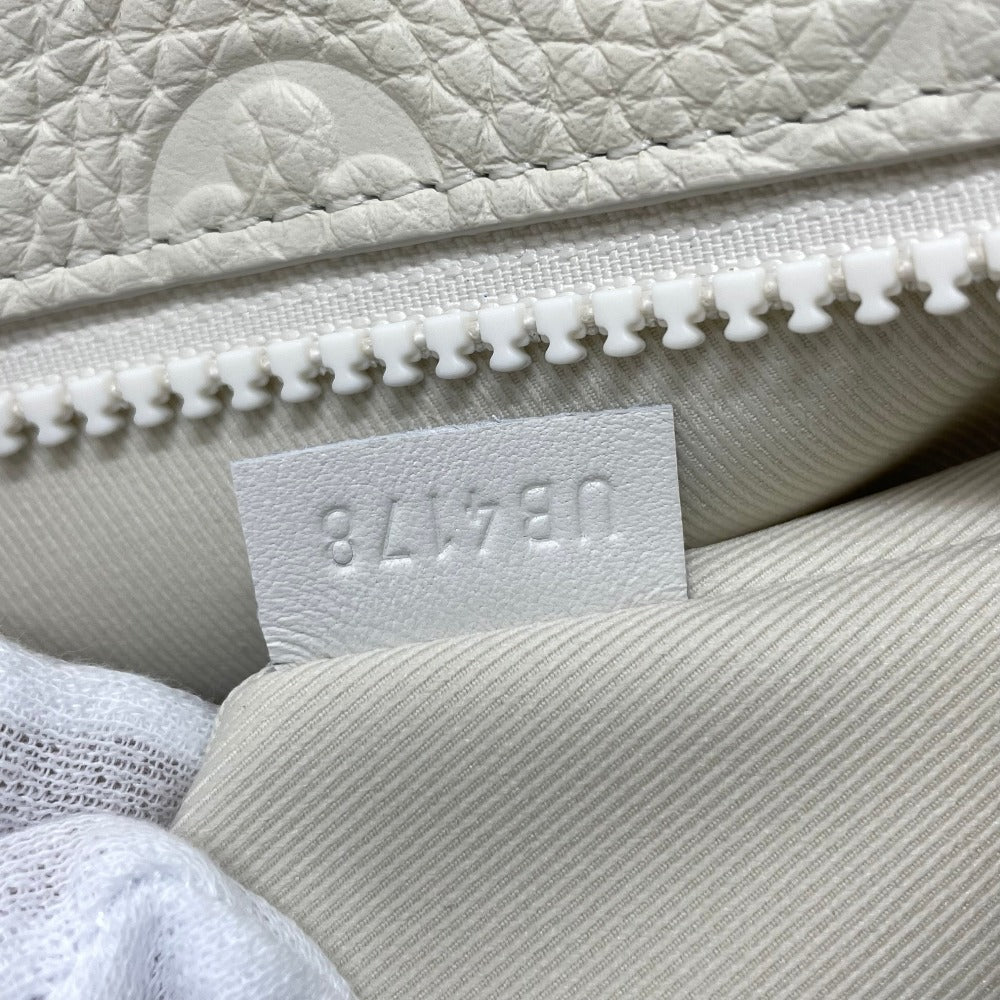 Louis Vuitton Clutch Bag M67462 Taurillon Clemence White Taurillon Clemence Monogram Pochette A4