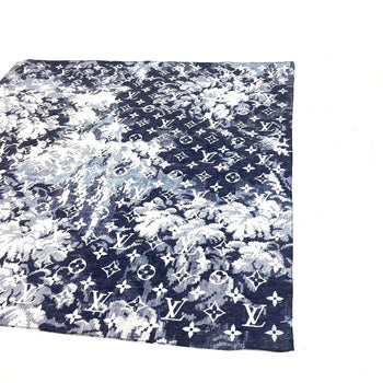 Louis Vuitton Pouch Mp2886 Cotton Navy Monogram Bandana Tapestry Pouch And Bandana Set