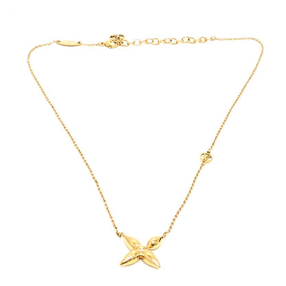 Louis Vuitton Necklace M00365 Gold Plated / Leather Gold Collier Louisette