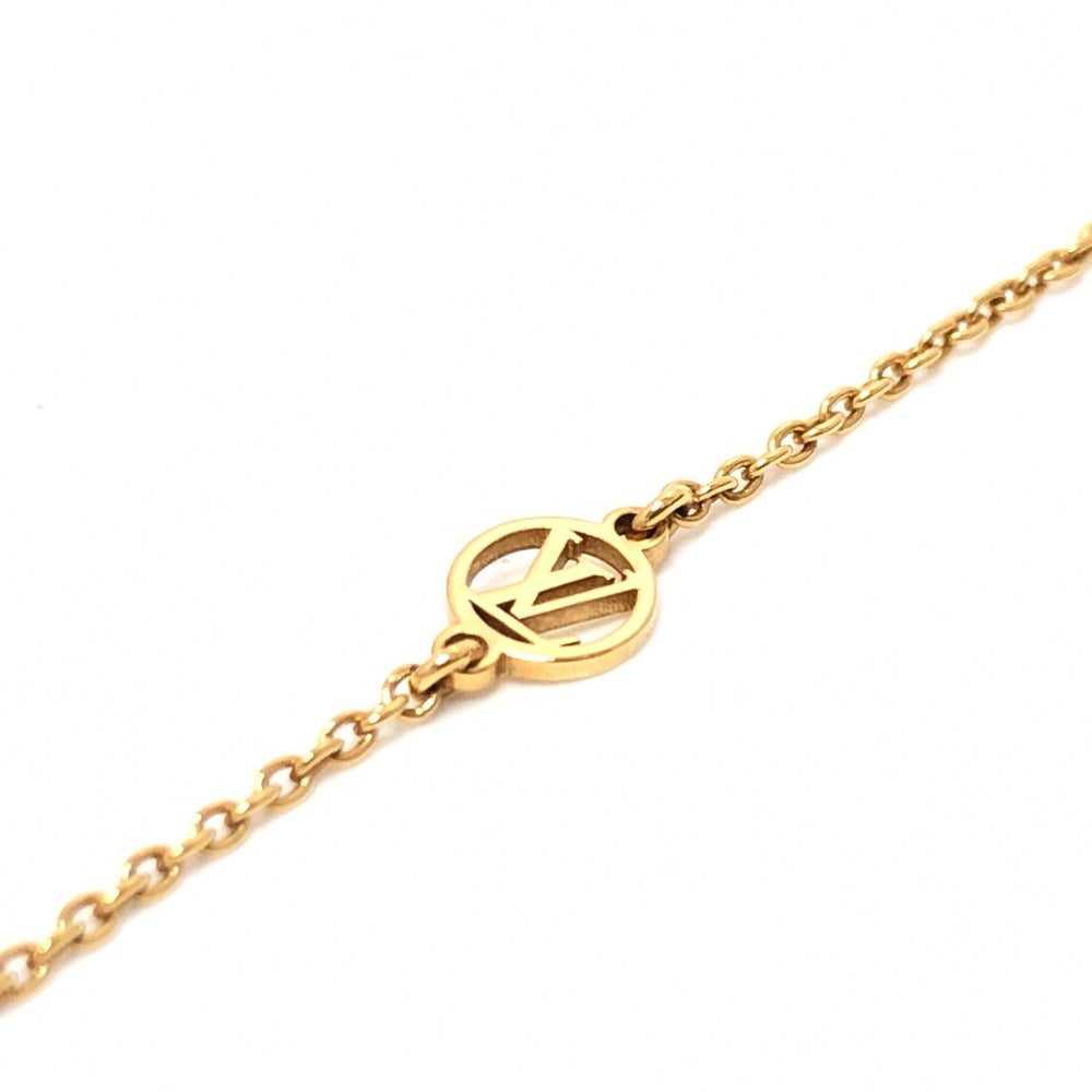 Louis Vuitton Necklace M00365 Gold Plated / Leather Gold Collier Louisette