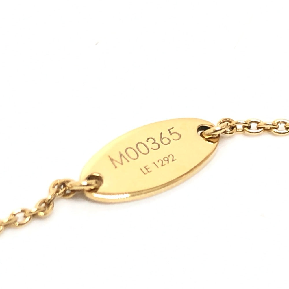 Louis Vuitton Necklace M00365 Gold Plated / Leather Gold Collier Louisette