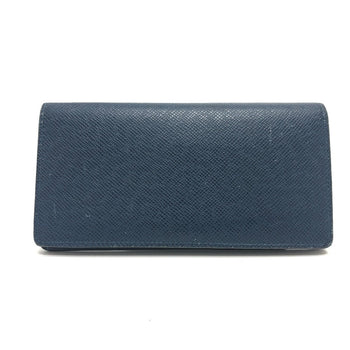 Louis Vuitton Long Wallet Purse M64010 Taiga Leather Blue Taiga Stripe Portefeuille Brother