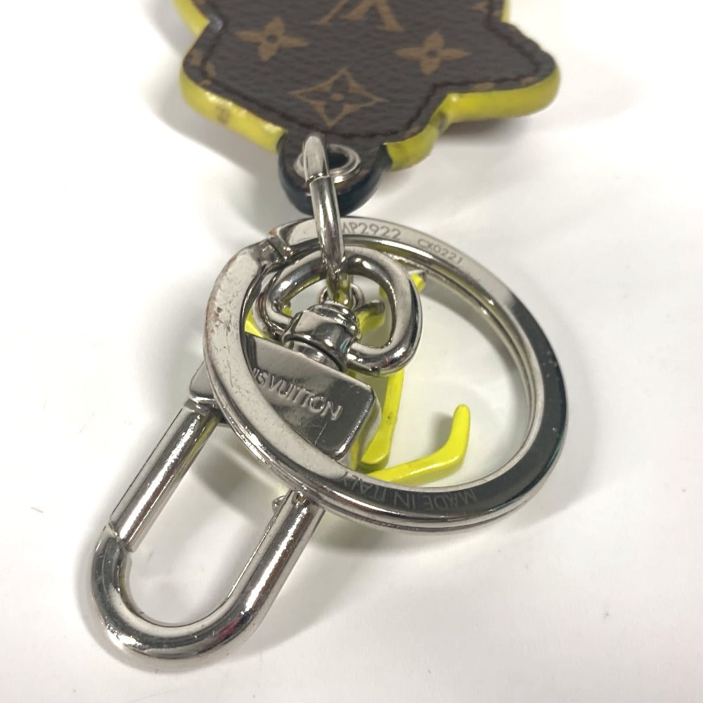 Louis Vuitton Key Ring Mp2922 Leather Brown Lv Friends Monogram Porto Cre Lv Scarecrow Women