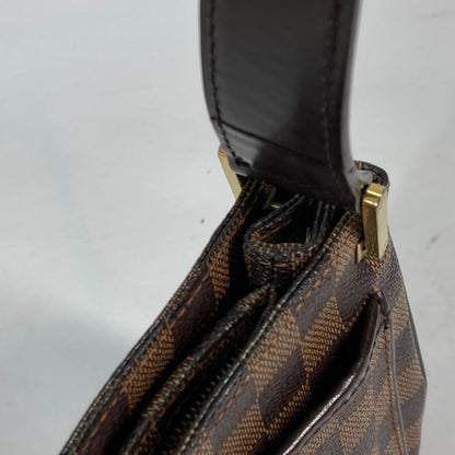 Louis Vuitton Shoulder Bag N51129 Damier Canvas Brown Damier Aubagne Women