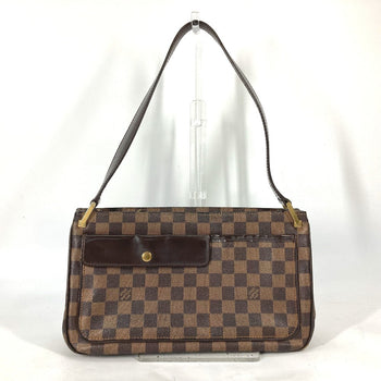 Louis Vuitton Shoulder Bag N51129 Damier Canvas Brown Damier Aubagne Women