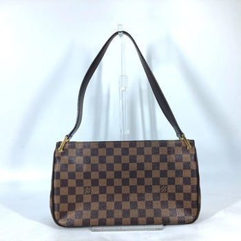 Louis Vuitton Shoulder Bag N51129 Damier Canvas Brown Damier Aubagne Women