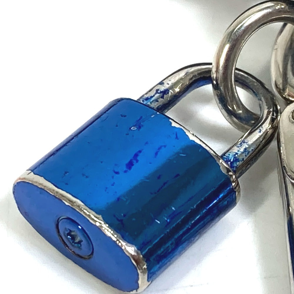 Louis Vuitton Key Ring M61713 Leather Blue Porto Crenot Rock Mens