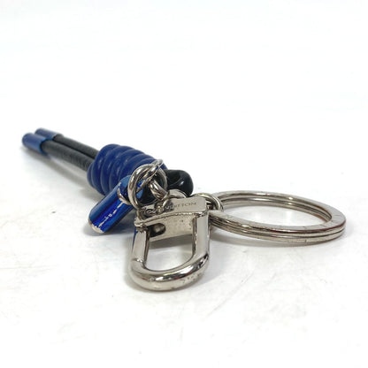 Louis Vuitton Key Ring M61713 Leather Blue Porto Crenot Rock Mens