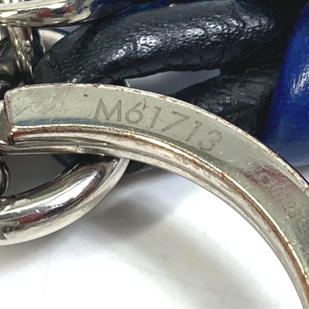 Louis Vuitton Key Ring M61713 Leather Blue Porto Crenot Rock Mens