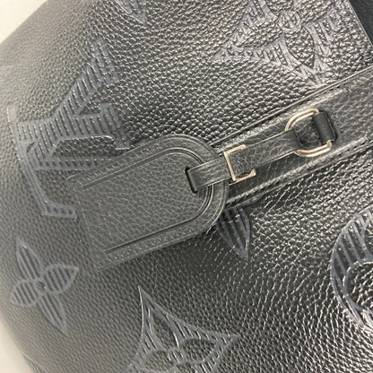 Louis Vuitton Shoulder Bag M57290 Leather Black Monogram Giant Shadow Hippo Voyage Nv Mens