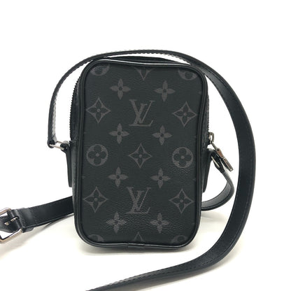 Louis Vuitton Shoulder Bag M45928 Monogram Eclipse Canvas Black Danube Ppm Trunk Print Mens