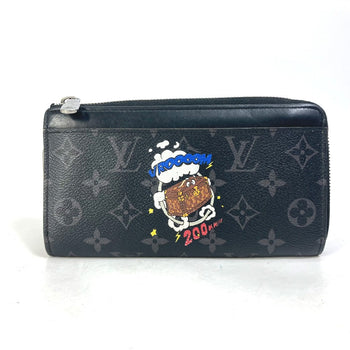 Louis Vuitton Long Wallet Purse M80994 Monogram Eclipse Canvas Black Monogram Eclipse Zippy