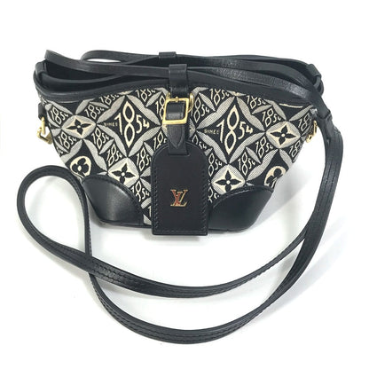 Louis Vuitton Shoulder Bag M69973 Jacquard Black Monogram Since1854 Noe Peirce Women