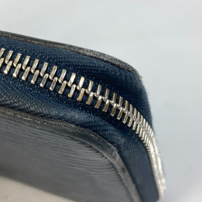 Louis Vuitton Long Wallet Purse M62644 Epi Leather Navy Travel Case Long Wallet Zippy Organizer Nm