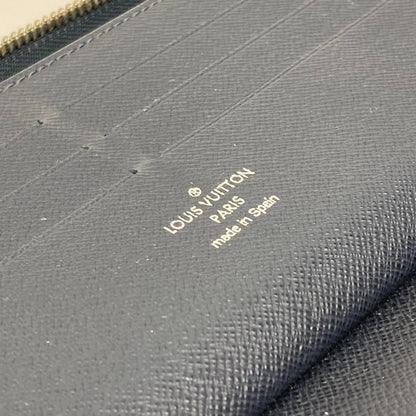 Louis Vuitton Long Wallet Purse M62644 Epi Leather Navy Travel Case Long Wallet Zippy Organizer Nm