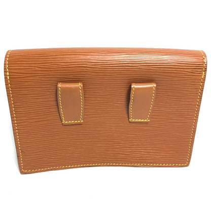 Louis Vuitton Pouch M52603 Epi Leather Brown Epi Santure Tilsit Women Secondhand