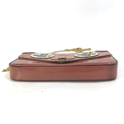 Louis Vuitton Shoulder Bag M62767 Patent Leather Pink Monogram Vernis Pochette Felice Women