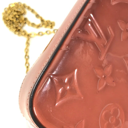 Louis Vuitton Shoulder Bag M62767 Patent Leather Pink Monogram Vernis Pochette Felice Women