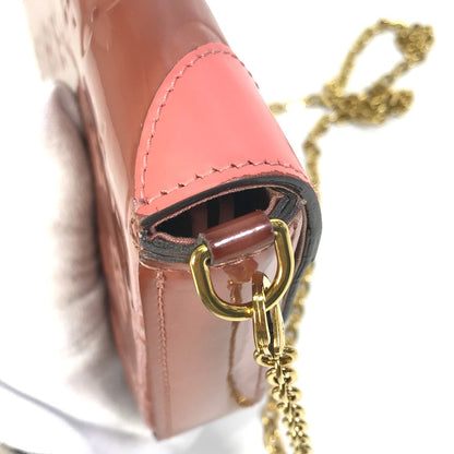 Louis Vuitton Shoulder Bag M62767 Patent Leather Pink Monogram Vernis Pochette Felice Women