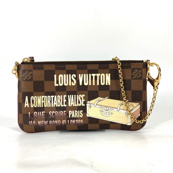 Louis Vuitton Shoulder Bag N63091 Damier Canvas Brown Damier Pochette Mira Mm Women