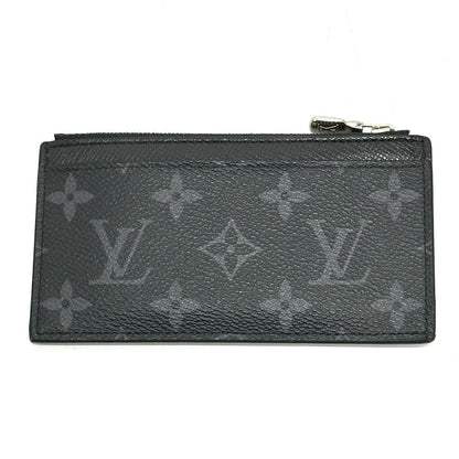 Louis Vuitton Coin Case M30271 Monogram Eclipse Canvas Black Coin Card Holder Mens