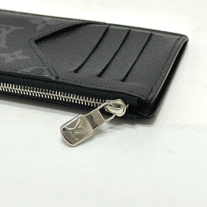 Louis Vuitton Coin Case M30271 Monogram Eclipse Canvas Black Coin Card Holder Mens