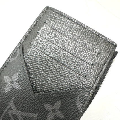 Louis Vuitton Coin Case M30271 Monogram Eclipse Canvas Black Coin Card Holder Mens