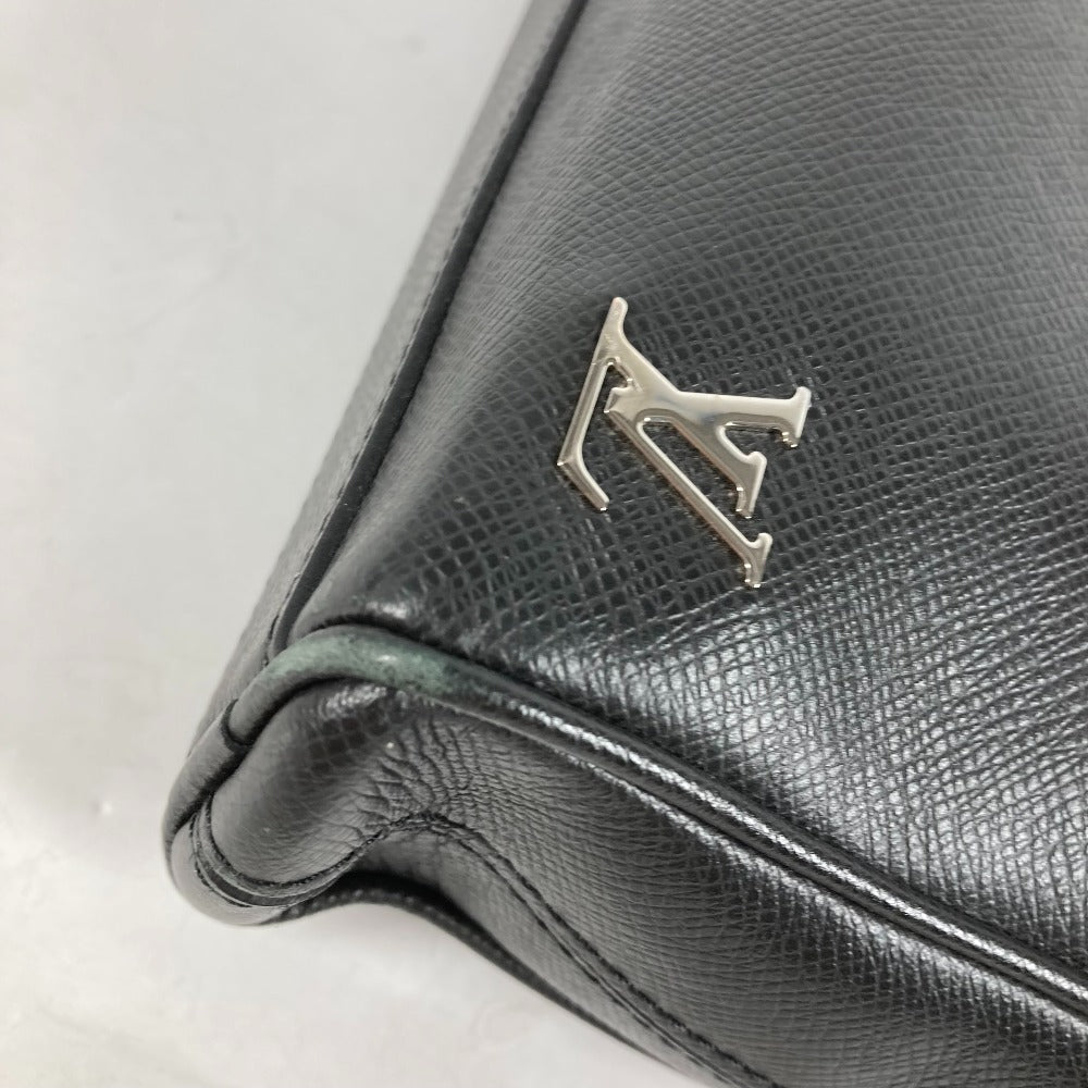 Louis Vuitton Business Bag M30440 Taiga Leather Black Taiga Alex Mens
