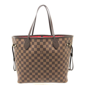 Louis Vuitton Tote Bag N40599 Damier Canvas Brown Neverfull Mm Women