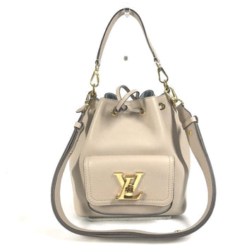 Louis Vuitton Shoulder Bag M57688 Leather Beige Handbag Rock Me Bucketnv Women