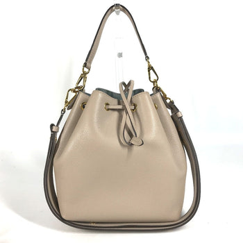 Louis Vuitton Shoulder Bag M57688 Leather Beige Handbag Rock Me Bucketnv Women