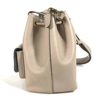 Louis Vuitton Shoulder Bag M57688 Leather Beige Handbag Rock Me Bucketnv Women