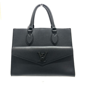 Louis Vuitton Handbag M55845 Grain Calfskin Leather Black Rock Me Tote Pm