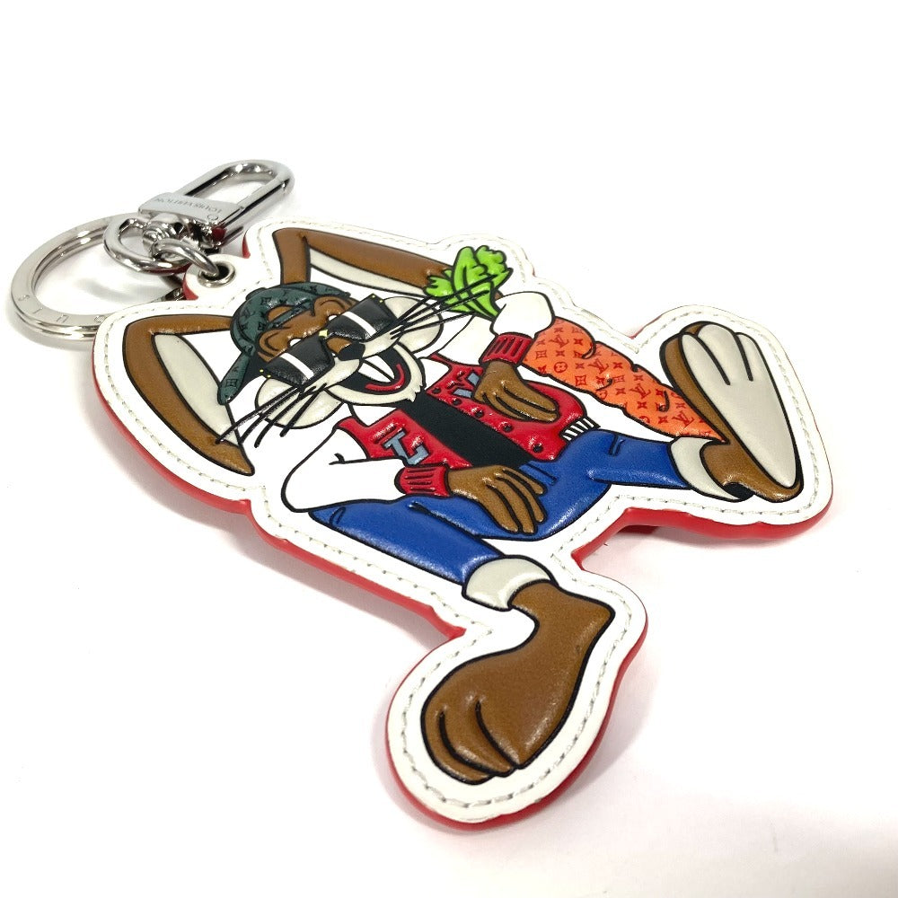 Louis Vuitton Key Ring M00963 Leather Multicolor Monogram Portocle Lv Rabbit