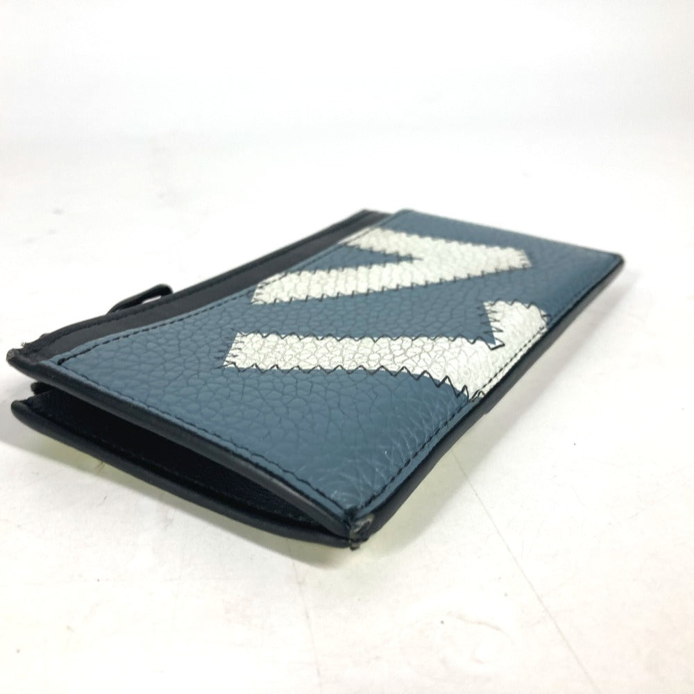Louis Vuitton Coin Case M81314 Leather Blue Coin Card Holder Mens