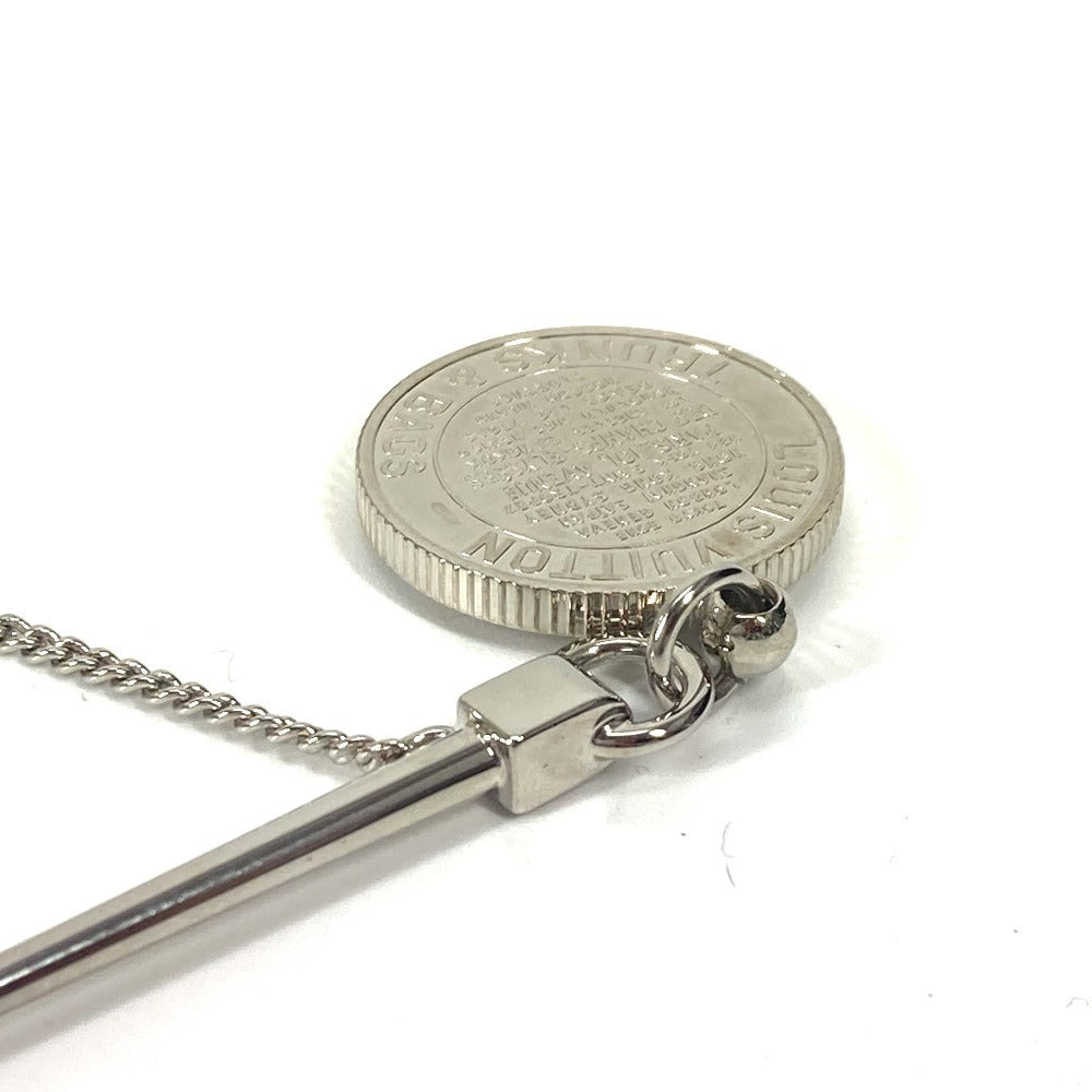 Louis Vuitton Brooch Mp1799 Metal Silver Charm Brooch Traveler Stamps