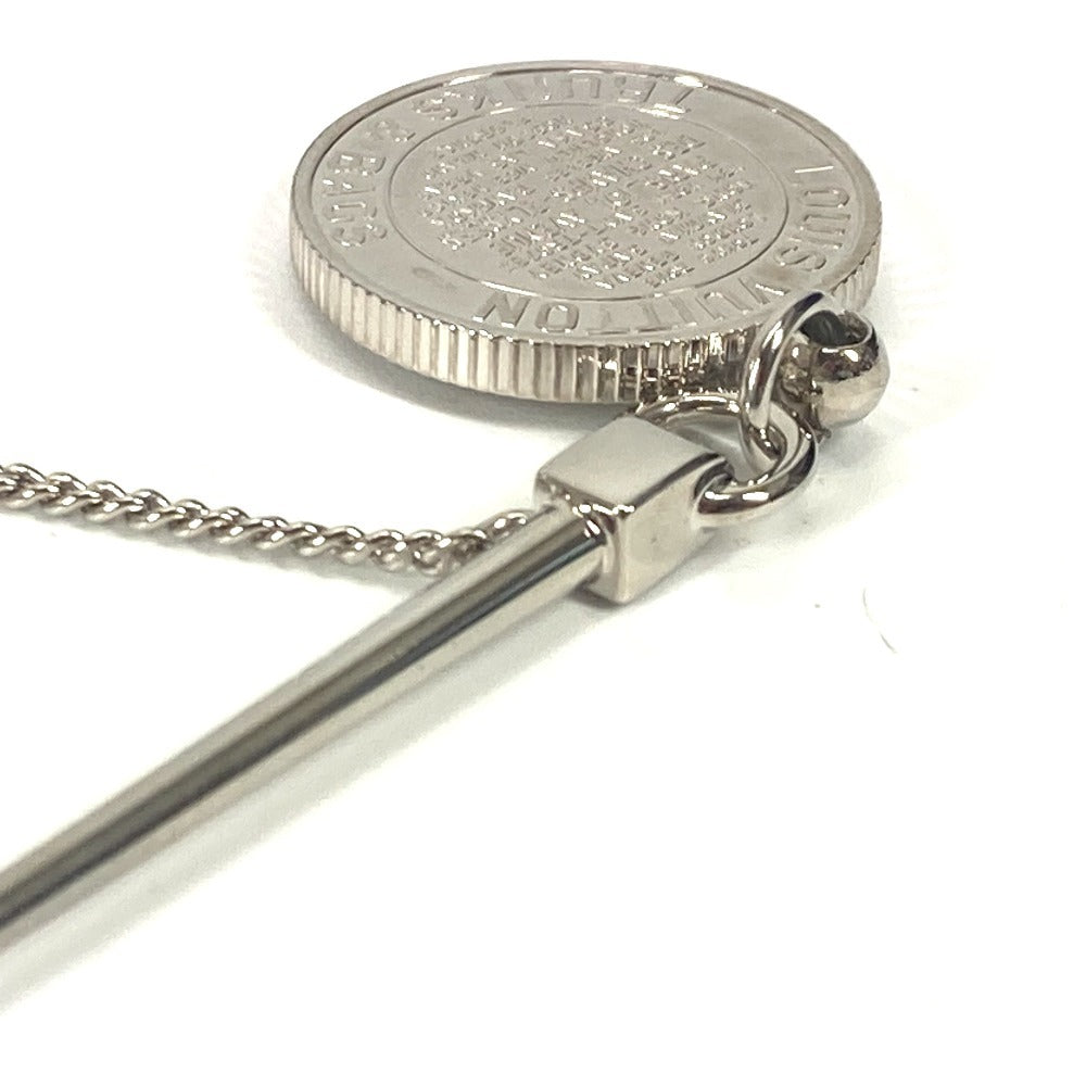 Louis Vuitton Brooch Mp1799 Metal Silver Charm Brooch Traveler Stamps