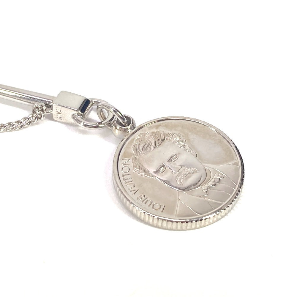 Louis Vuitton Brooch Mp1799 Metal Silver Charm Brooch Traveler Stamps