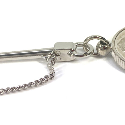 Louis Vuitton Brooch Mp1799 Metal Silver Charm Brooch Traveler Stamps