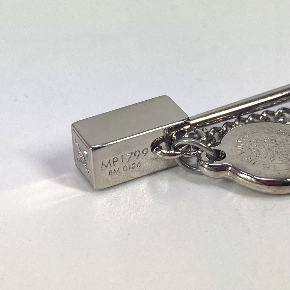 Louis Vuitton Brooch Mp1799 Metal Silver Charm Brooch Traveler Stamps