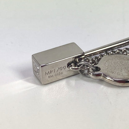 Louis Vuitton Brooch Mp1799 Metal Silver Charm Brooch Traveler Stamps