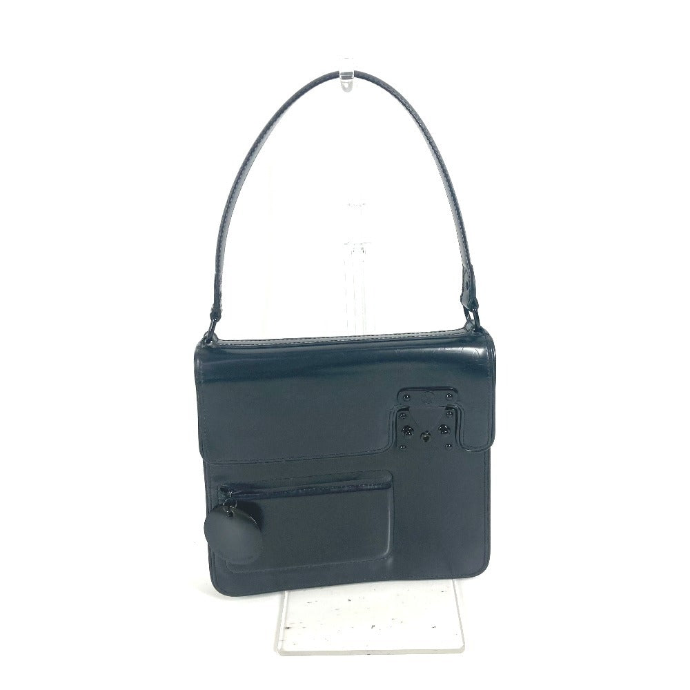 Louis Vuitton Handbag M92810 Monogram Mat Leather Black Monogram Mat Op Art Squarely Women