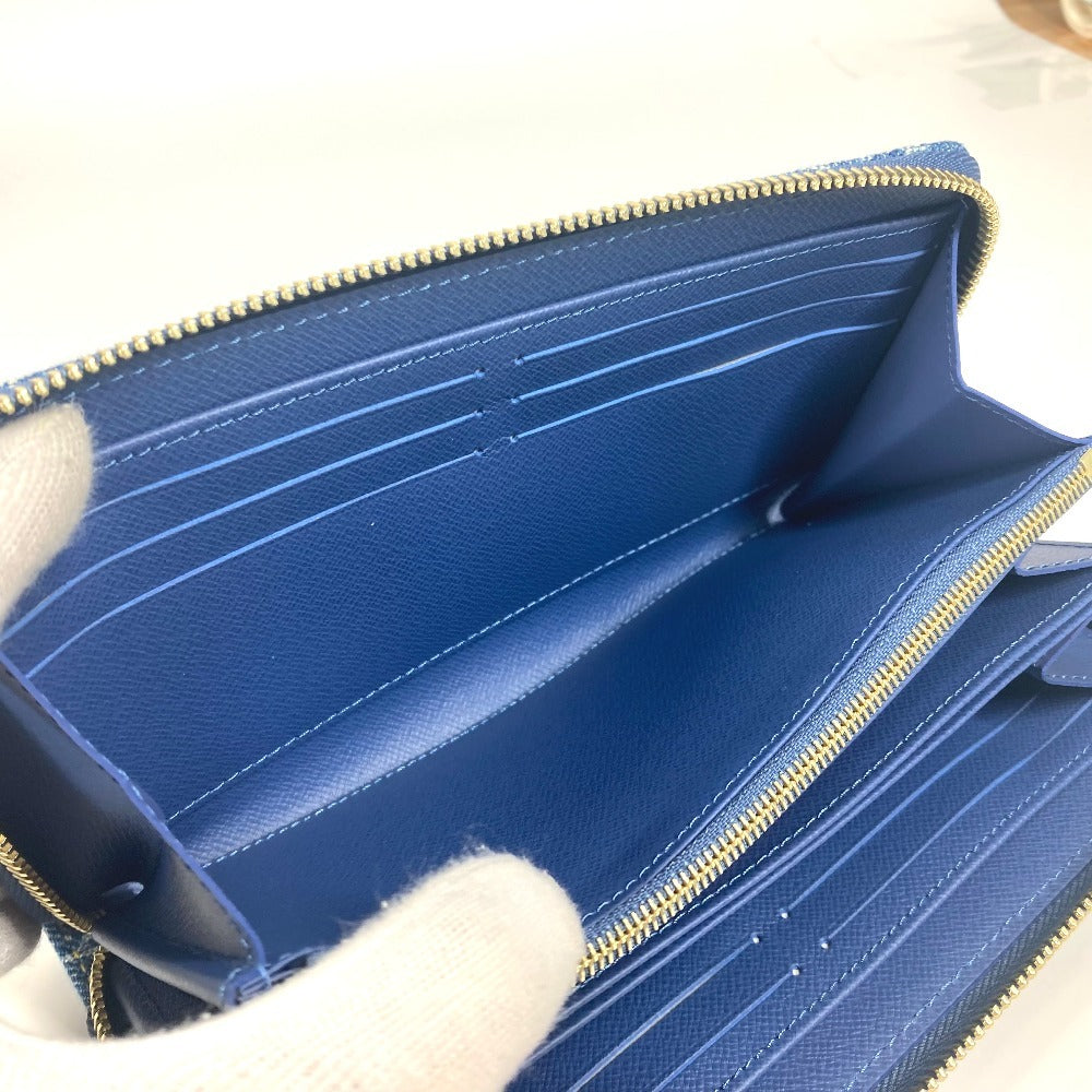 Louis Vuitton Long Wallet Purse M23161 , Monogram Cherry Denim Blue Takashi Murakami Collaboration